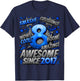 New Comic Style Birthday Gifts 2025 For Boys 8 Year Old Boy Kids Black Small Cotton 70% Polyester 30% Short Sleeve T-Shirt - T-Shirt | Navy