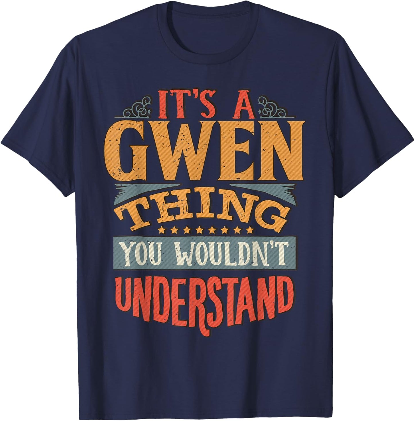 Gwen Name T-Shirt - T-Shirt | Navy