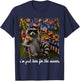 I'm Just Here for The Wieners Feral Raccoon 4th of July Kids T-Shirt - T-Shirt | Navy