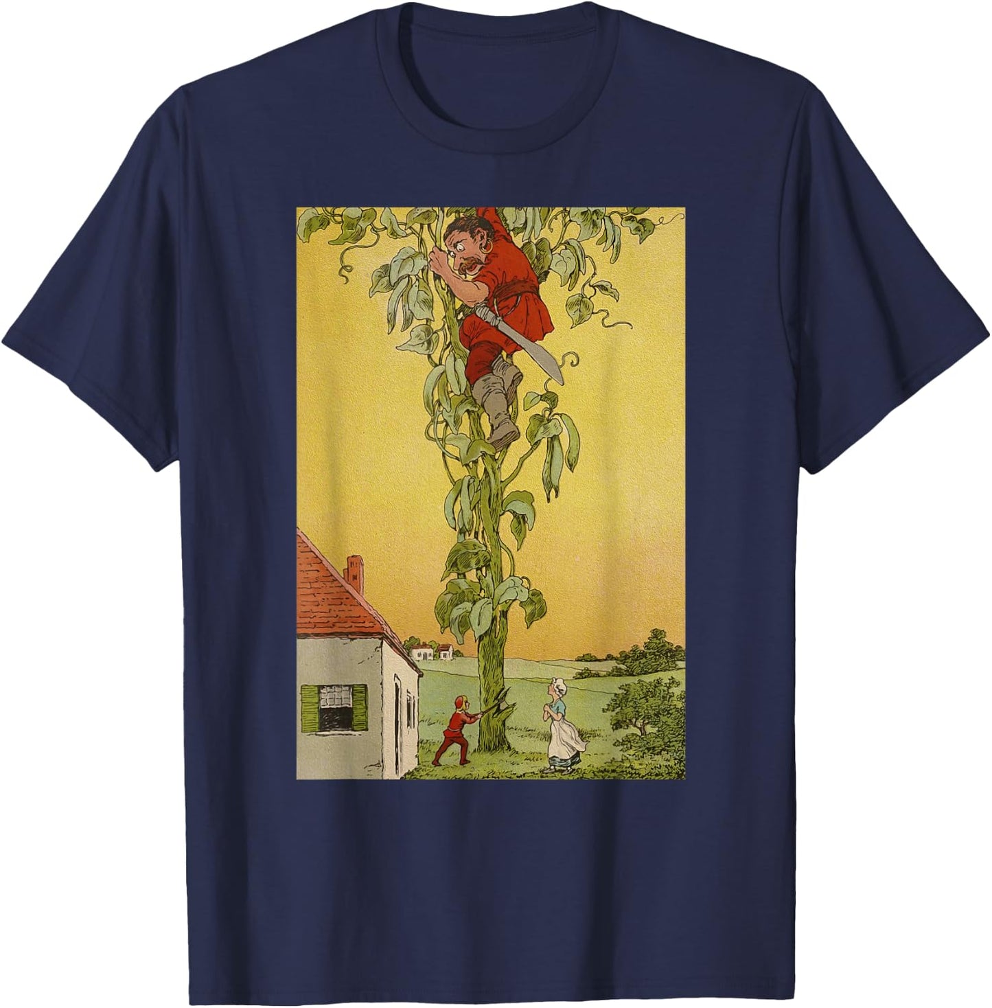 Jack and the Beanstalk -Fairytale Giant T-Shirt - T-Shirt | Navy