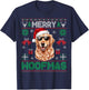 Golden Retrievers Merry Christmas Woofmas Dog Lover Mom Dad Men Women Kids T-Shirt - T-Shirt | Navy