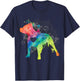 Pitbull Love Watercolor Zen - Pit bull Shirt T-Shirt - T-Shirt | Navy