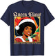 Melanin Queen Santa African American Christmas T-Shirt - T-Shirt | Navy