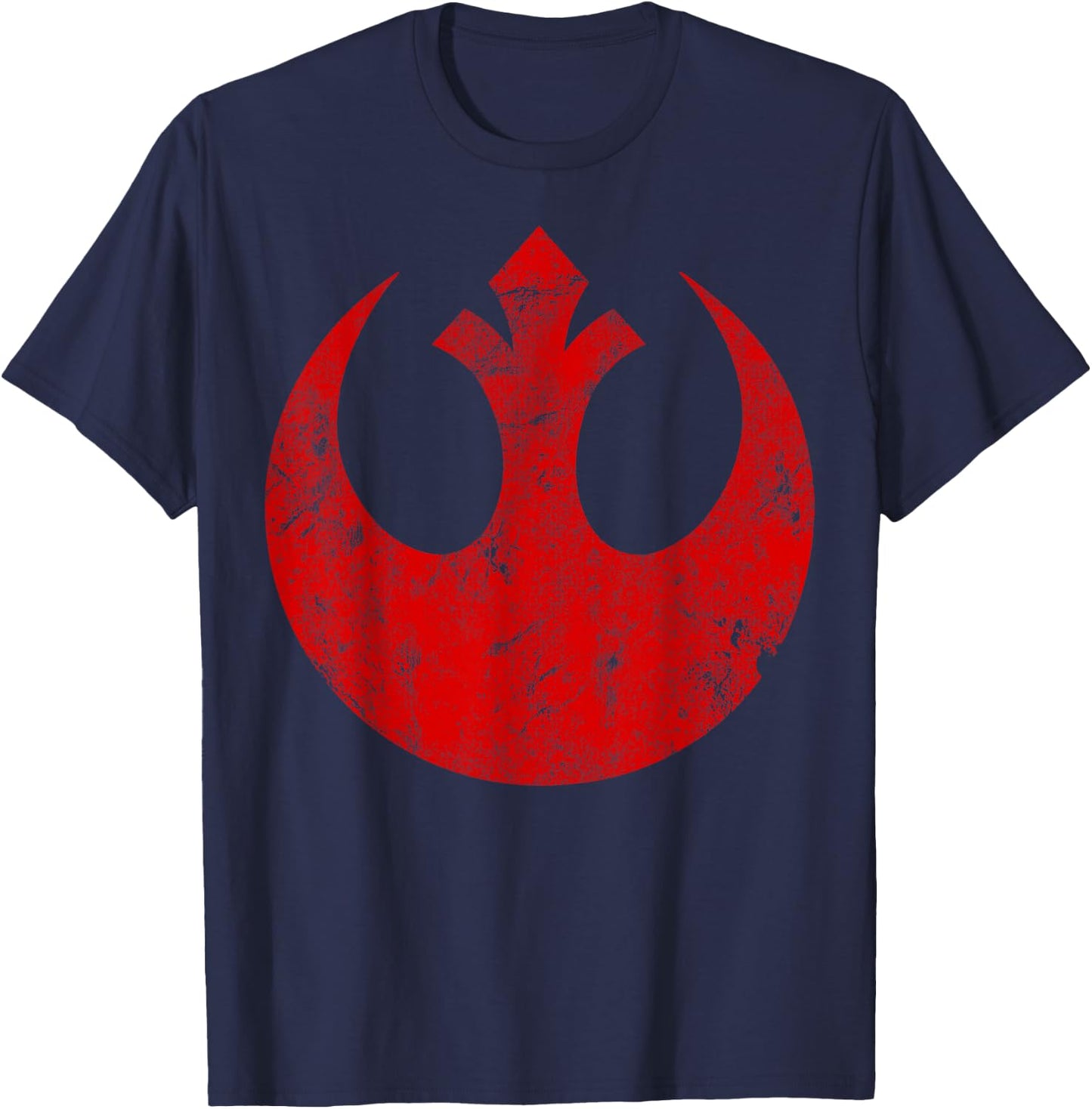 Star Wars Big Red Rebel Distressed Logo Graphic T-Shirt - T-Shirt | Navy