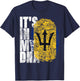 It's In My DNA Barbados Gifts Trident Bajan Barbadian Flag T-Shirt - T-Shirt | Navy