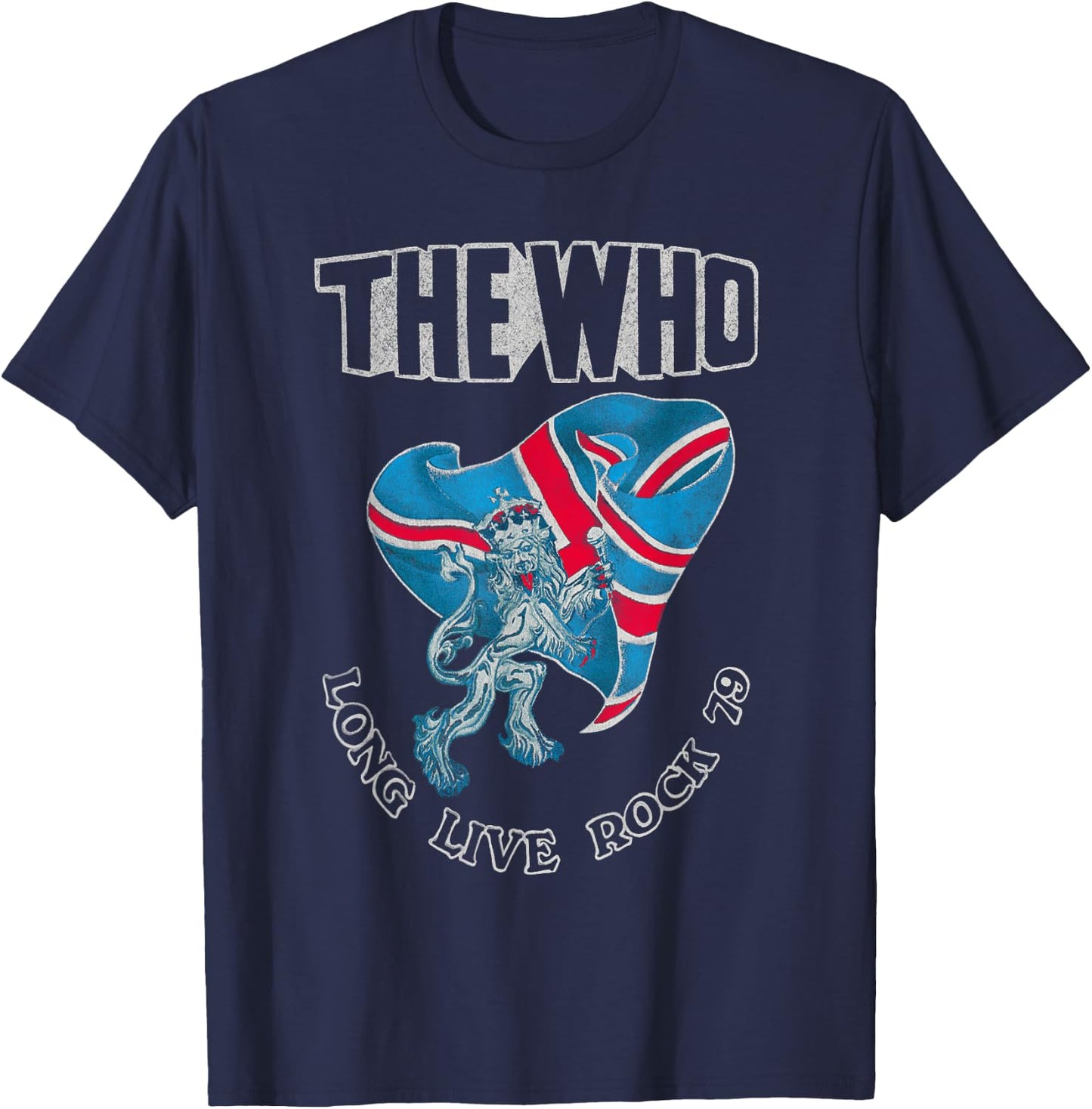 The Who Official Long Live Rock 79 T-Shirt - T-Shirt | Navy