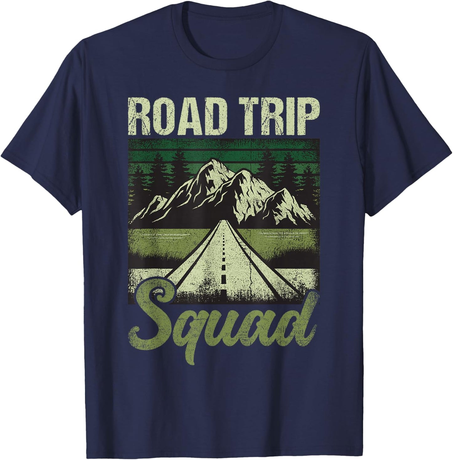 Funny Road Trip Squad Design for Travel Lovers T-Shirt - T-Shirt | Navy