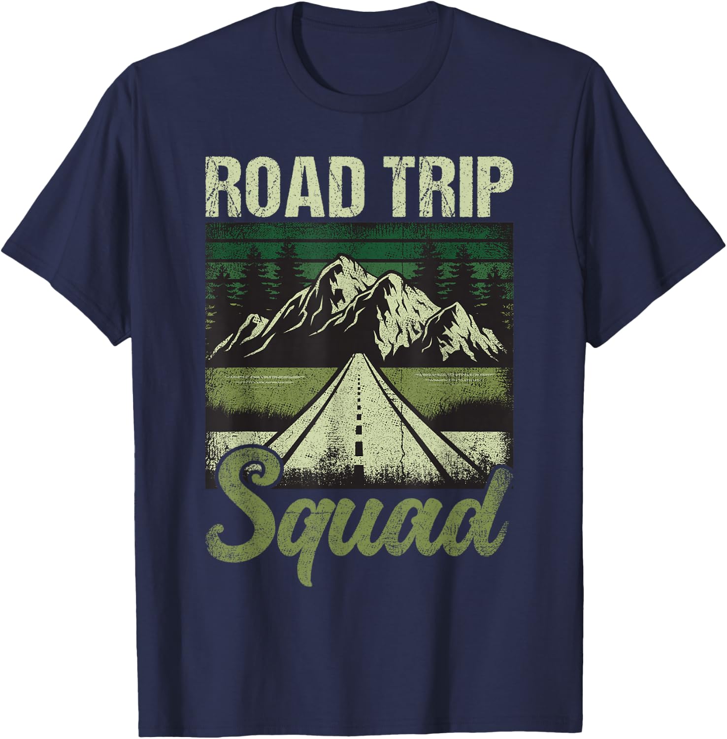 Funny Road Trip Squad Design for Travel Lovers T-Shirt - T-Shirt | Navy