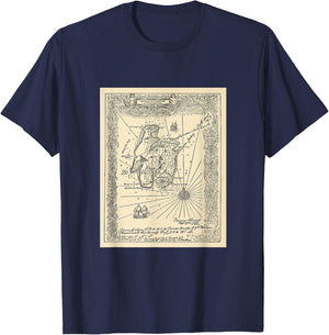 Treasure Island Map T Shirt T-Shirt - T-Shirt | Navy
