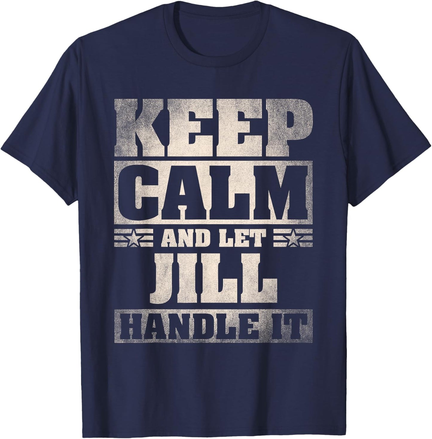 Jill Name Shirt Personalized Jill First Name T-Shirt - T-Shirt | Navy