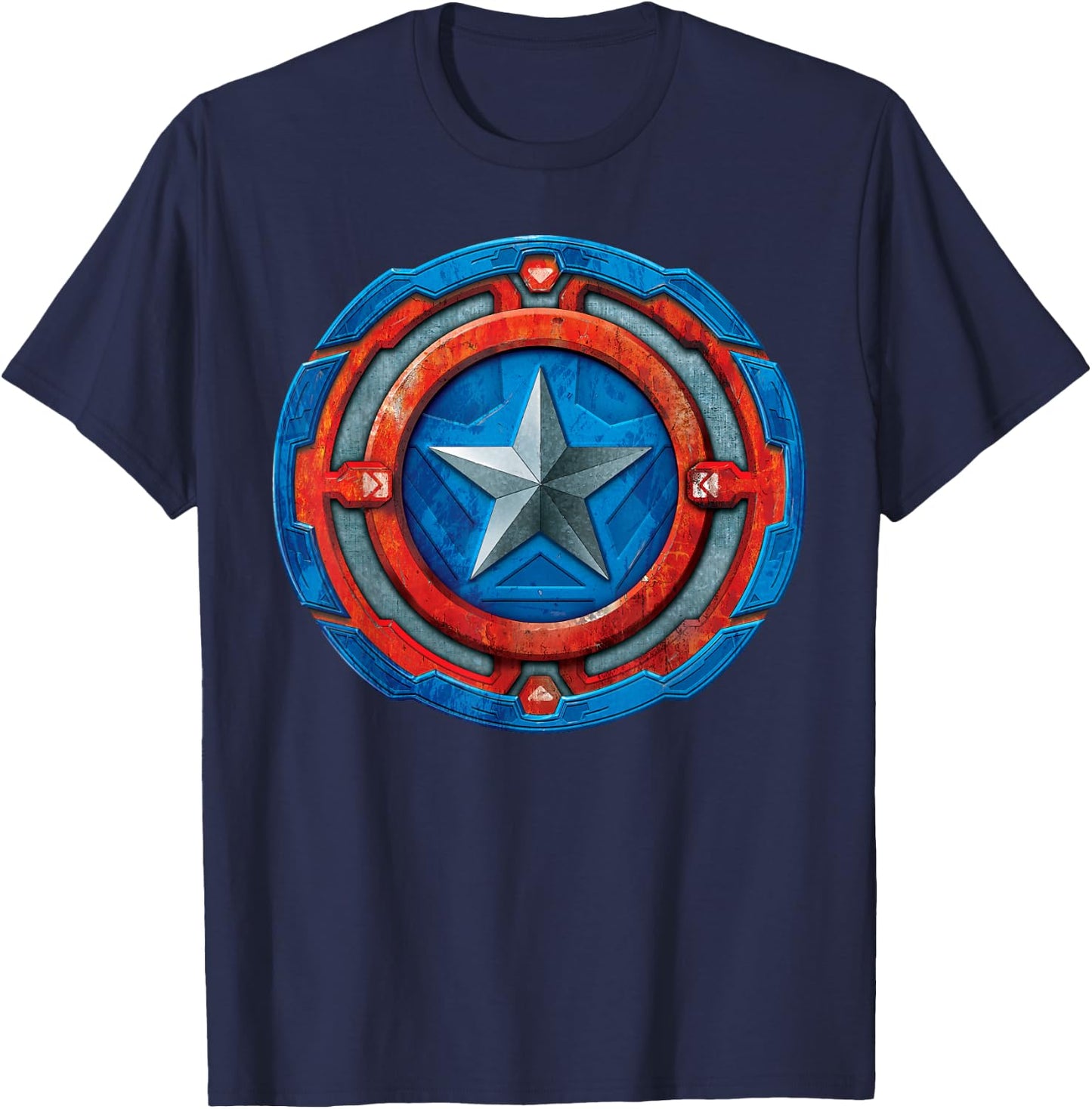 Marvel Avengers Mech Strike Captain America T-Shirt - T-Shirt | Navy