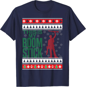 This Is My Boomstick Shotgun Christmas Snow Dead Evil T-Shirt - T-Shirt | Navy
