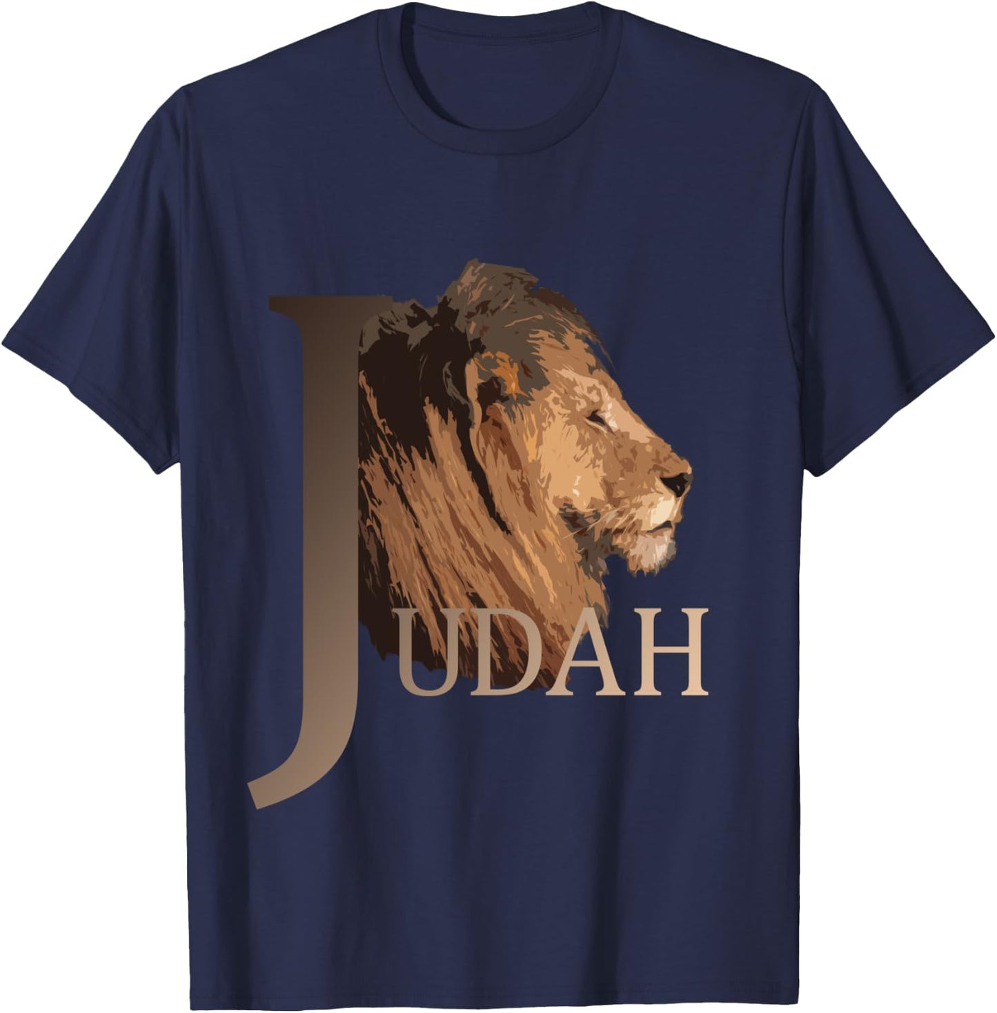 Lion Of Judah - Tribe Of Judah T-Shirt - T-Shirt | Navy