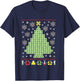 Chemistry Periodic Table Science - Ugly Christmas Sweater T-Shirt - T-Shirt | Navy