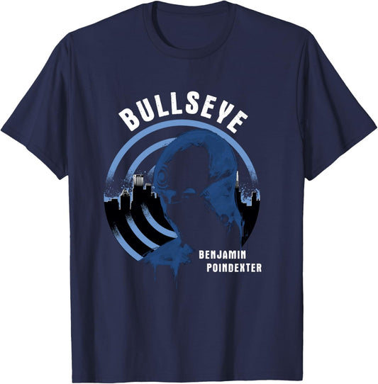 Marvel Daredevil: Born Again Bullseye Blue Distressed T-Shirt - T-Shirt | Navy