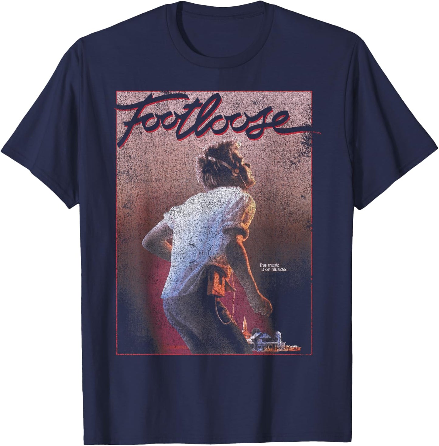 Footloose Classic Poster T-Shirt - T-Shirt | Navy