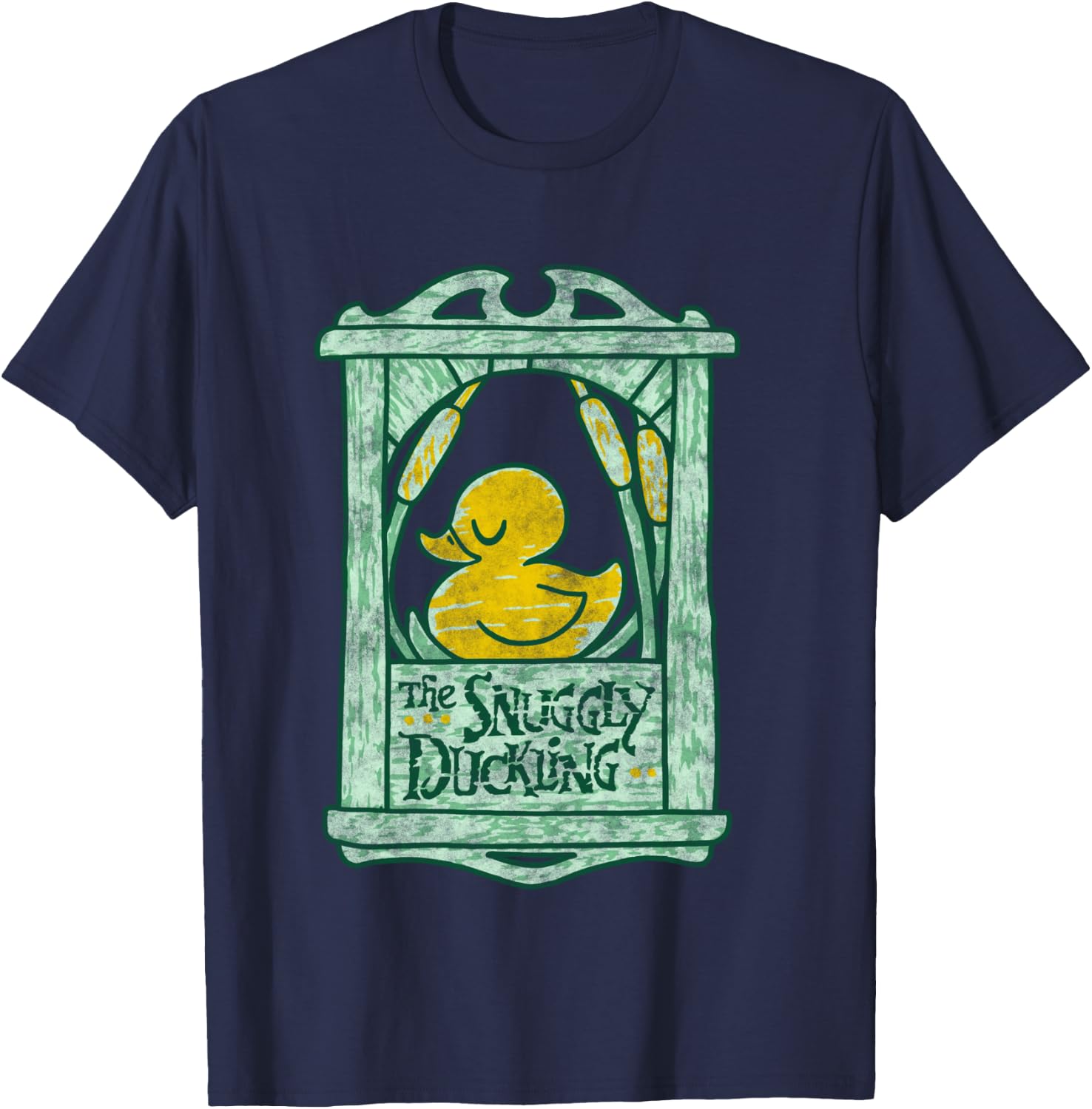 Disney Tangled The Snuggly Duckling Vintage Sign T-Shirt - T-Shirt | Navy