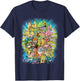 Nickelodeon Ultimate Nick 90s Character Tie Dye Style T-Shirt - T-Shirt | Navy