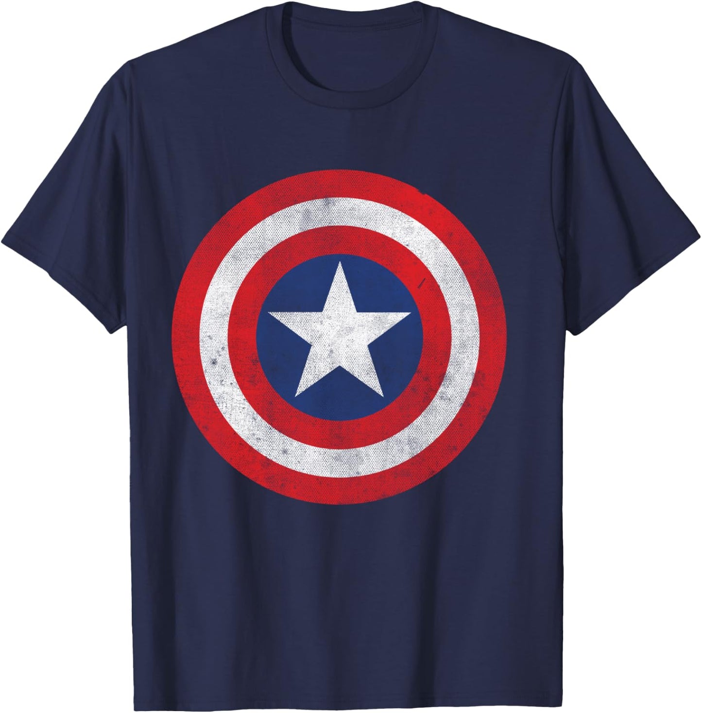 Marvel Captain America Classic Shield T-Shirt - T-Shirt | Navy