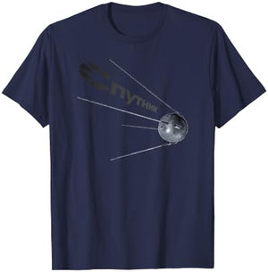 Sputnik Satellite USSR Soviet Cosmos Space T-Shirt - T-Shirt | Navy