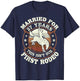 27 Years Married Cowboy 27th Wedding Anniversary Rodeo T-Shirt - T-Shirt | Navy