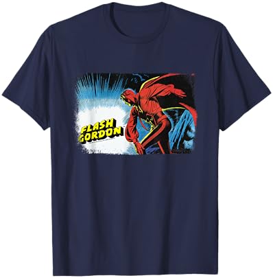 Flash Gordon Retro Comic Book Throw T-Shirt - T-Shirt | Navy