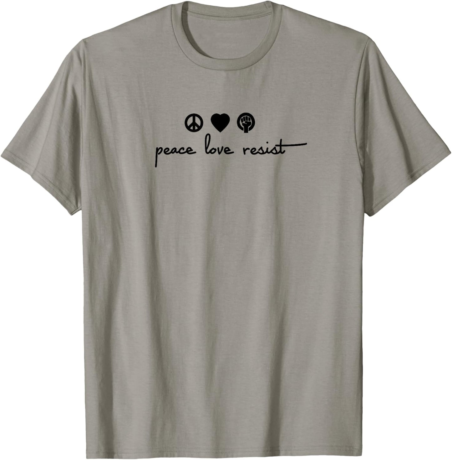 Peace Love Resist T-Shirt - T-Shirt | Sand