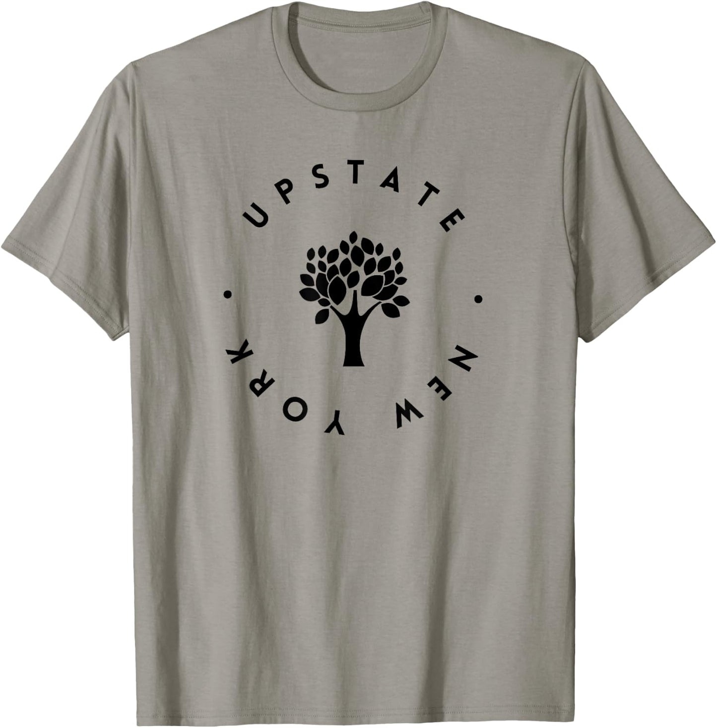 Upstate New York Tree, I love Upstate NY Design T-Shirt - T-Shirt | Sand