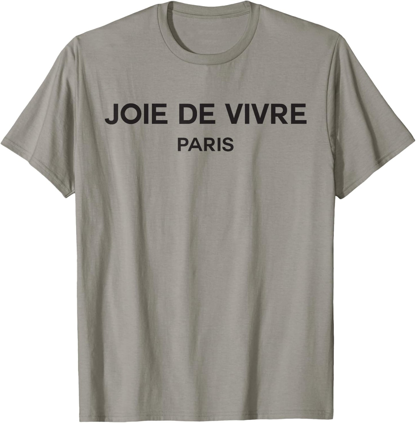Joie de Vivre Paris French Saying T-Shirt - T-Shirt | Sand