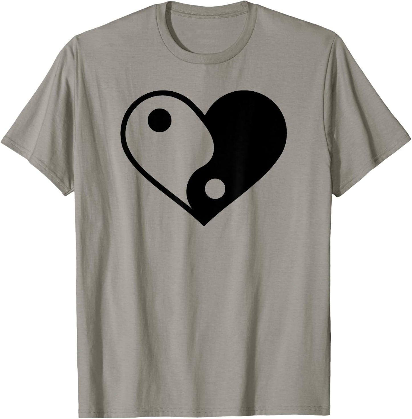 Yin yang heart T-Shirt - T-Shirt | Sand