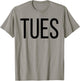 Tuesday Days of the Week , Costume Shark Set T-Shirt - T-Shirt | Sand
