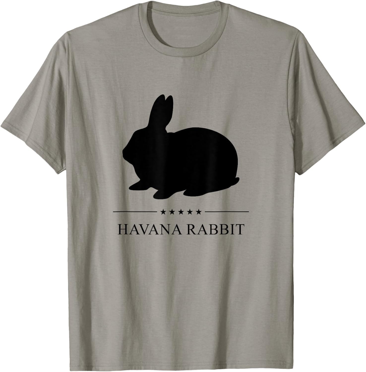 Havana Rabbit Black Silhouette T-Shirt - T-Shirt | Sand