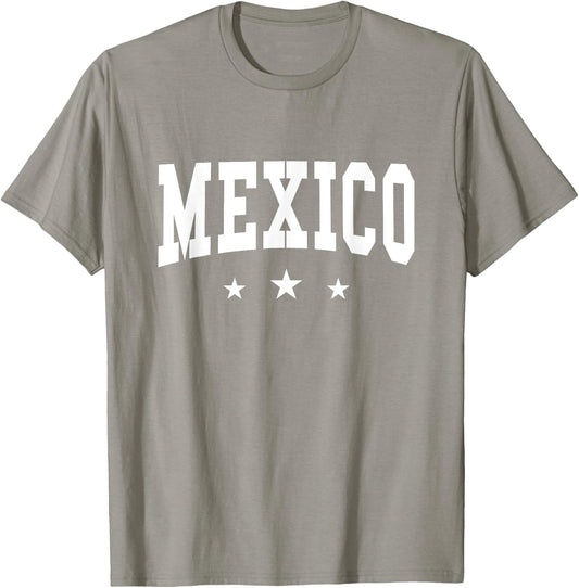 Mexico - Preppy Varsity Pink - Throwback Design - Classic T-Shirt - T-Shirt | Sand