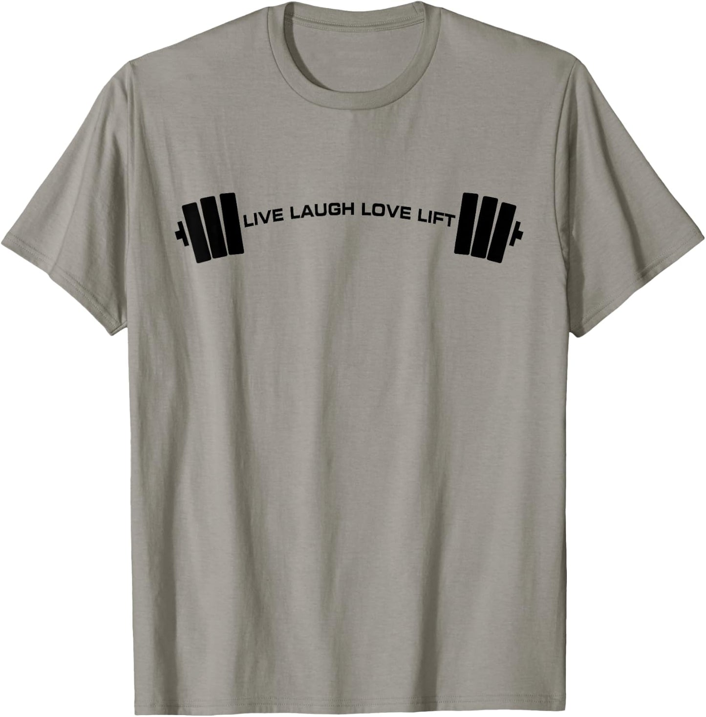 C521 LIVE LAUGH LOVE LIFT Gym Workout Fitness MMA T-Shirt - T-Shirt | Sand