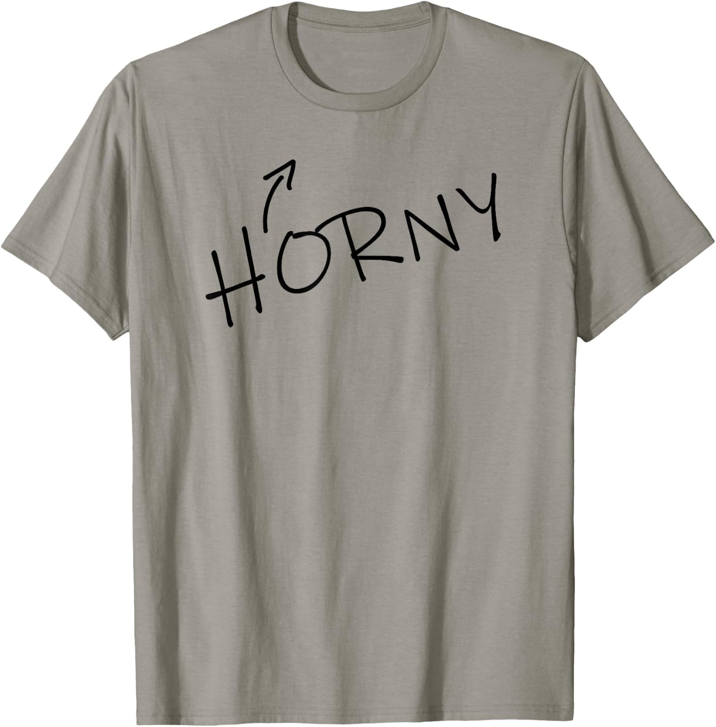 HORNY Halloween Costume Funny Adult Humor Sarcastic T-Shirt - T-Shirt | Sand
