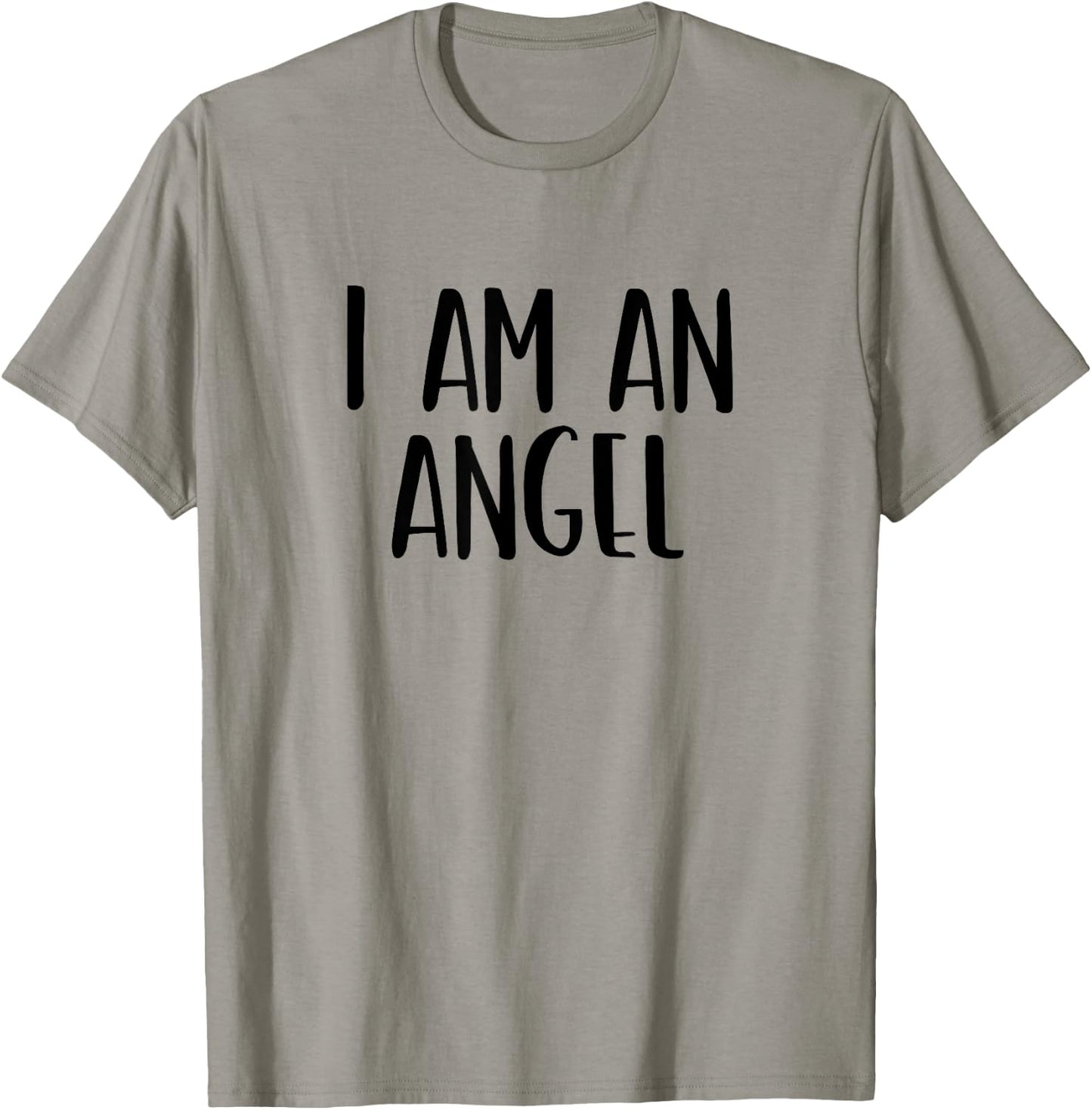 I Am A Angel Halloween I'm Simple Costume Lazy T-Shirt - T-Shirt | Sand