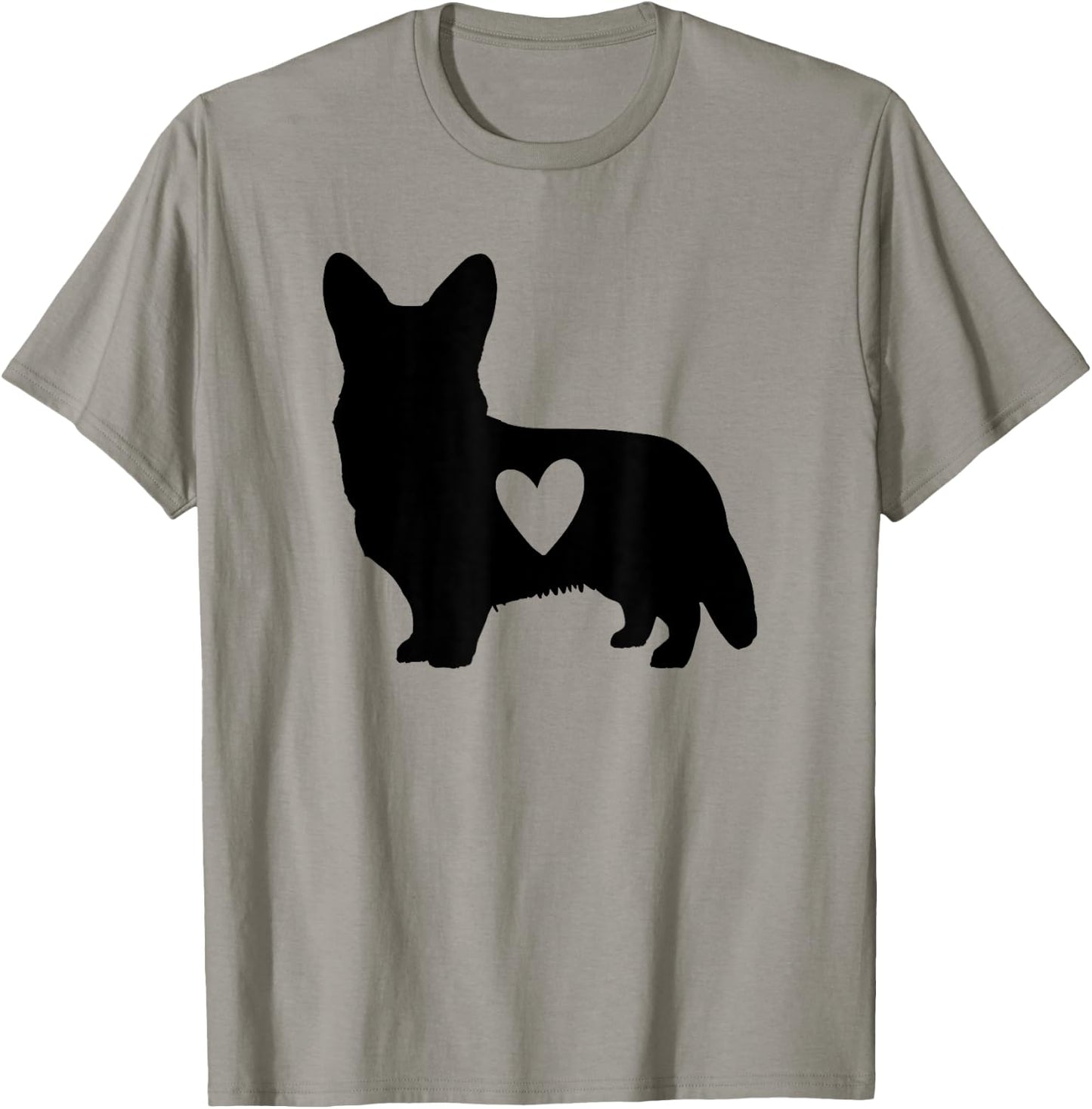 Corgi Heart Funny Pet Corgi Dog Lover T-Shirt - T-Shirt | Sand