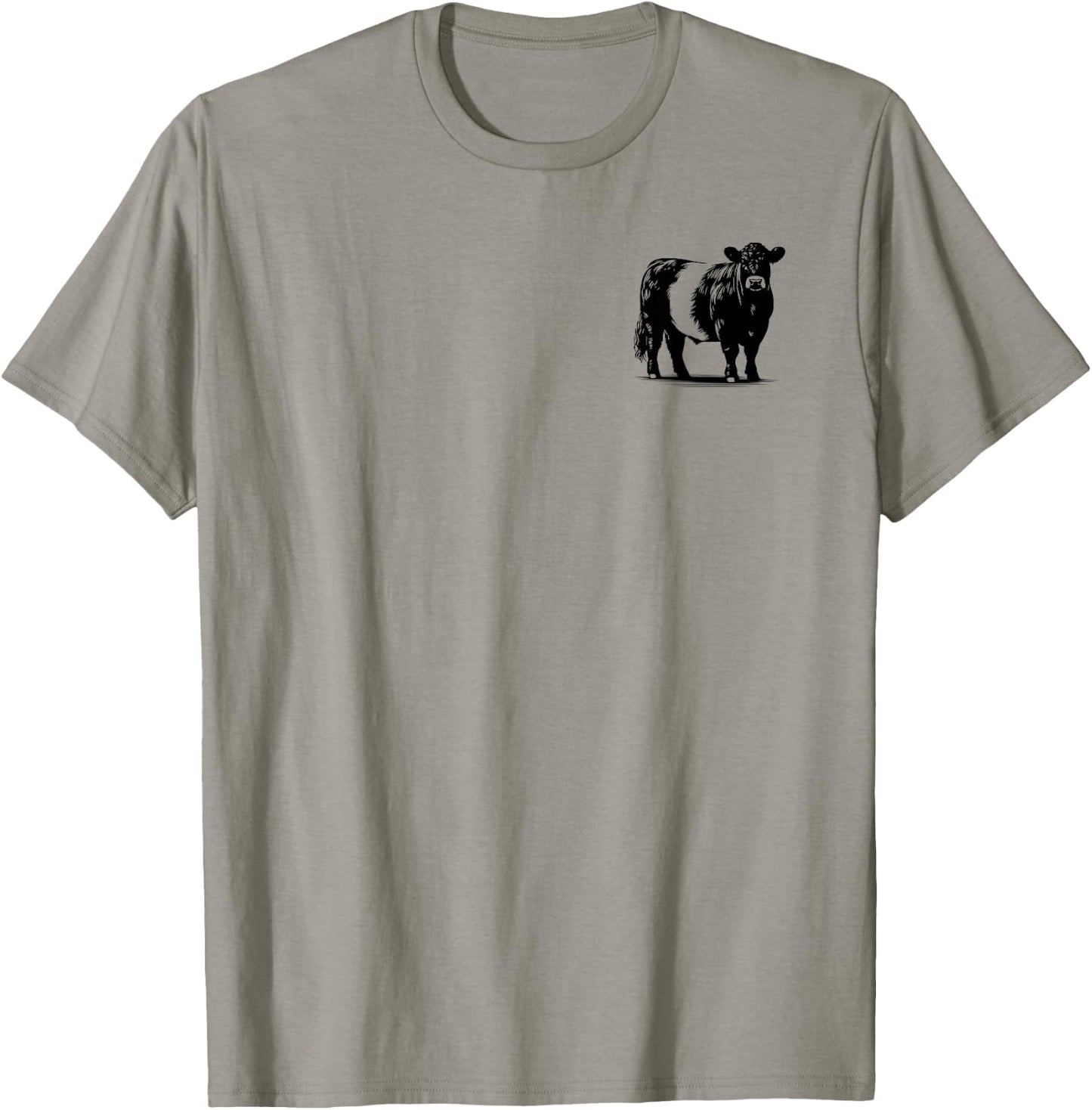 Cow Farmer Breeder - Monochromatic Belted Galloway Cattle T-Shirt - T-Shirt | Sand