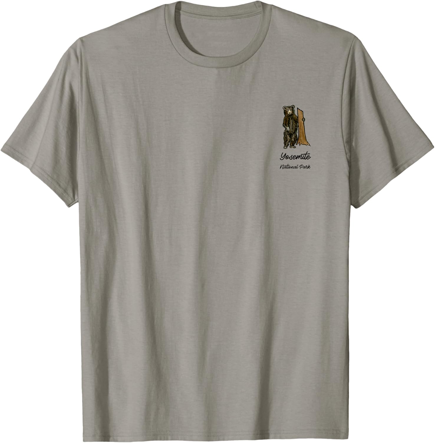 Yosemite National Park Mariposa Grove Grizzly Giant T-Shirt - T-Shirt | Sand