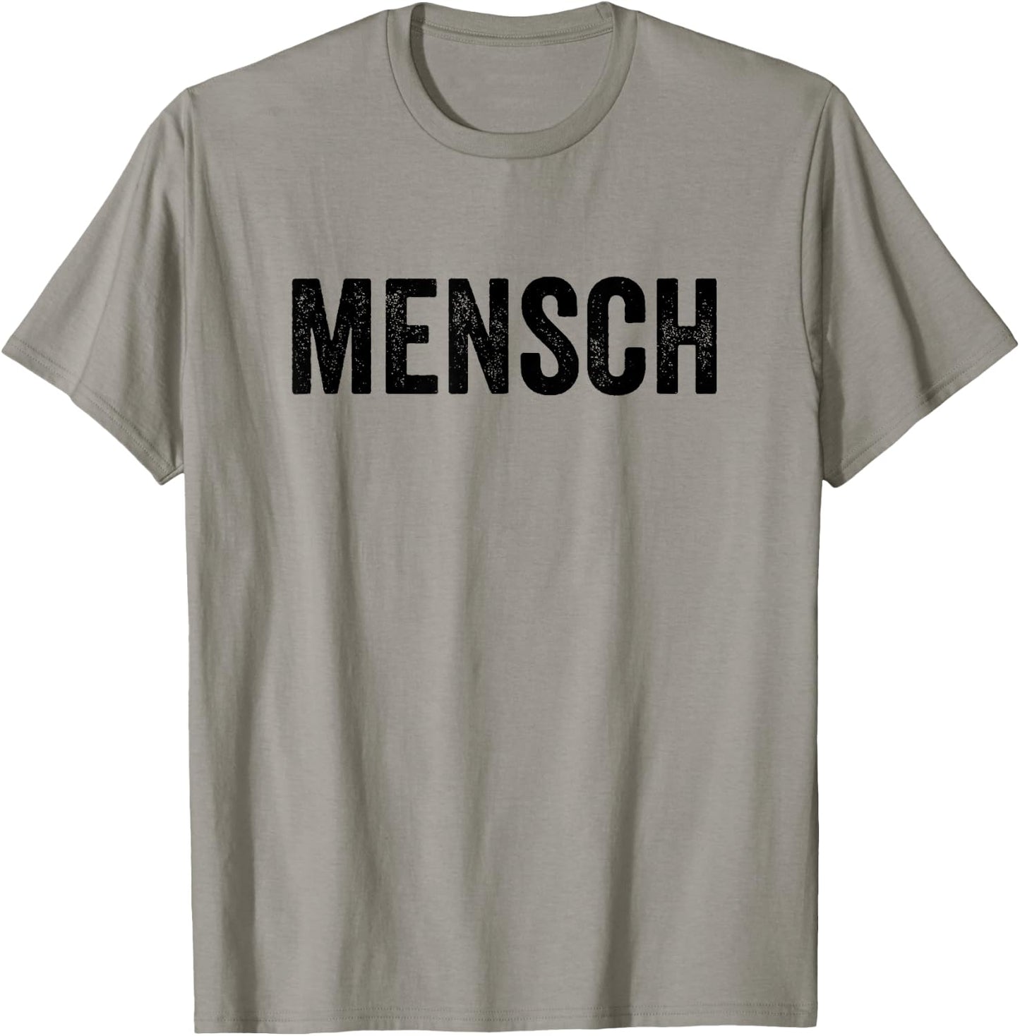 Mensch Jewish Humor Yiddish Word T-Shirt - T-Shirt | Sand