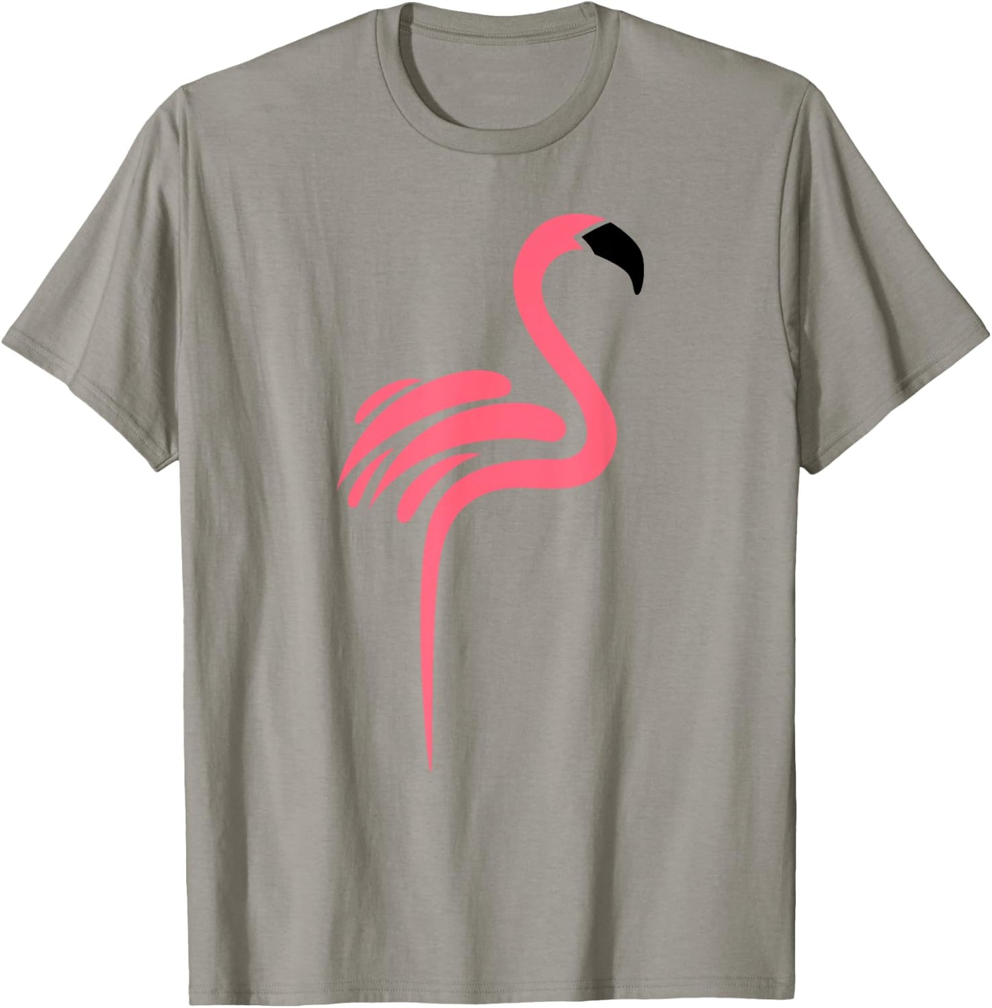 Flamingo Logo Style Cool Graphic T-Shirt - T-Shirt | Sand