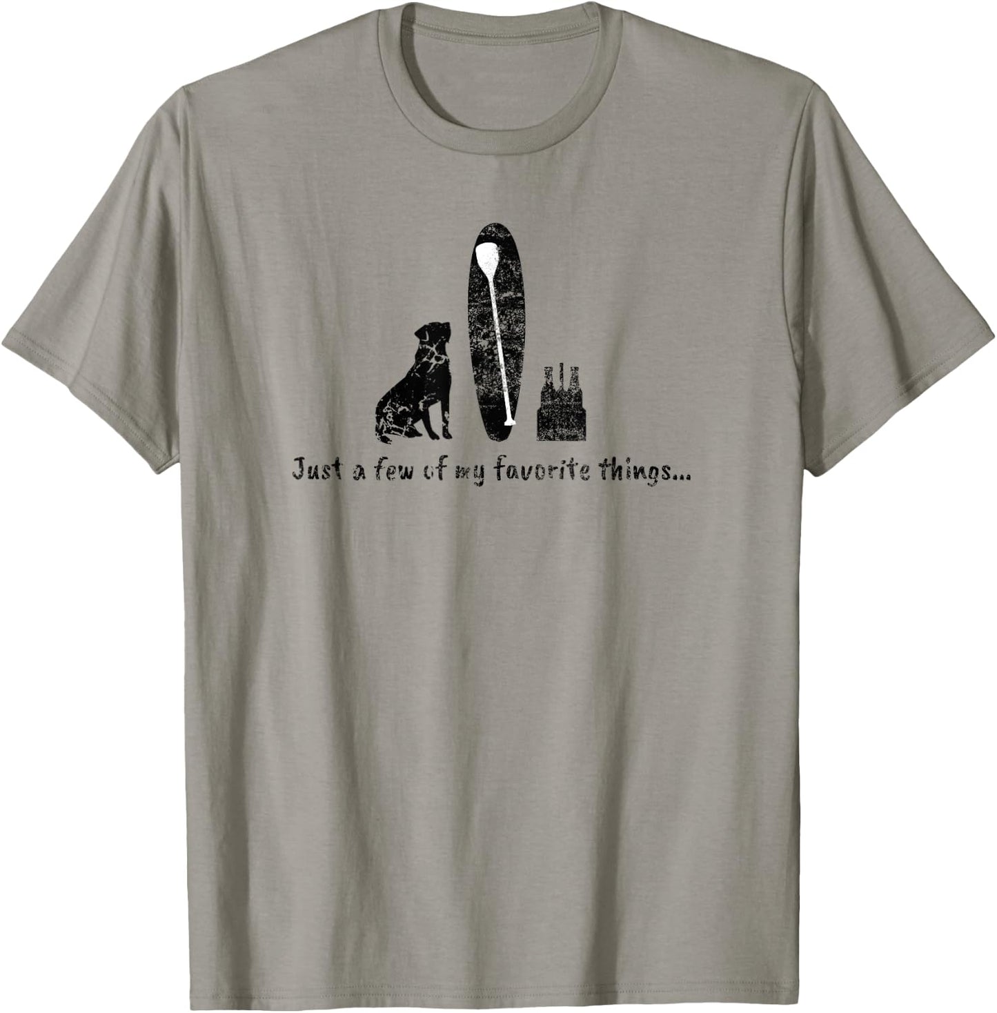 Surf SUP Paddle Board Dog Beer Life Favorites Women T-Shirt - T-Shirt | Sand