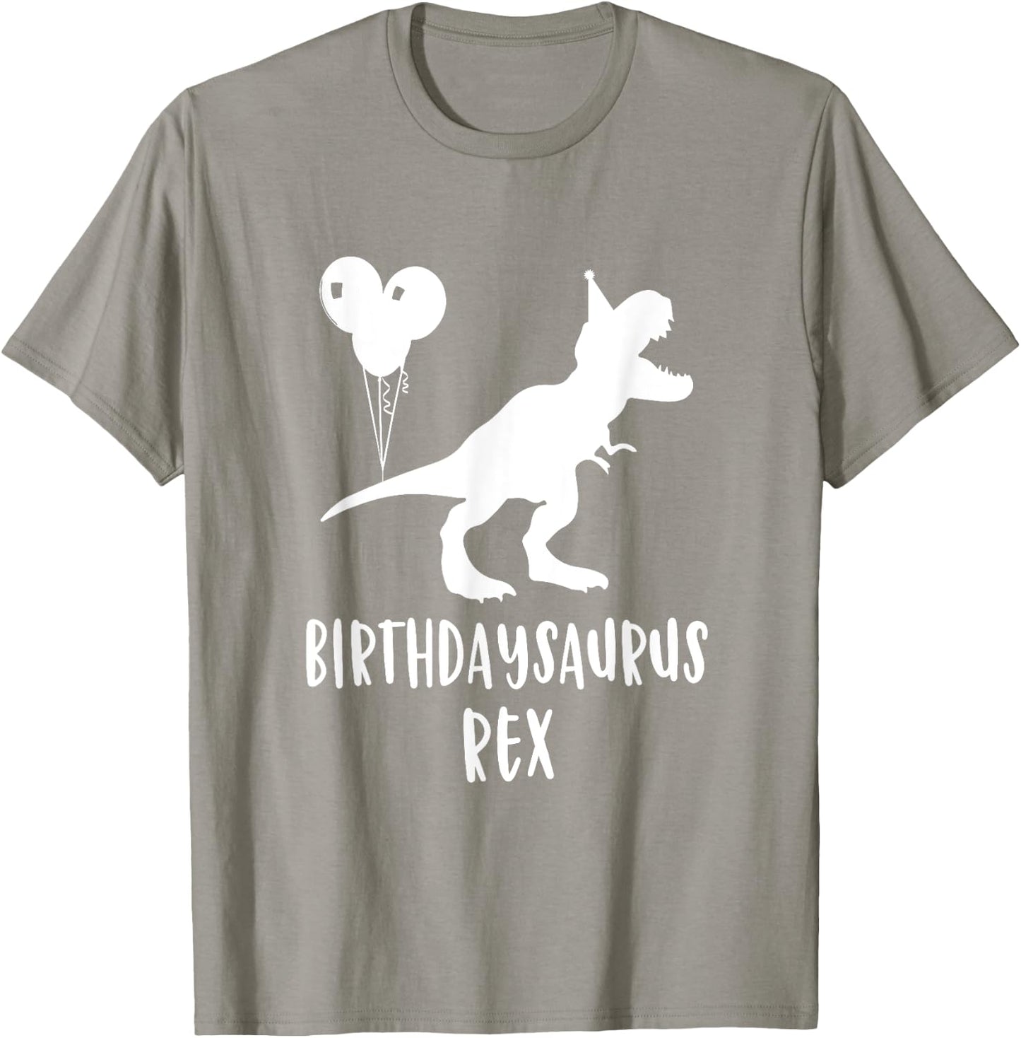 Birthdaysaurus Shirt Funny Rex Dinosaur Birthday Gift Dinos T-Shirt - T-Shirt | Sand