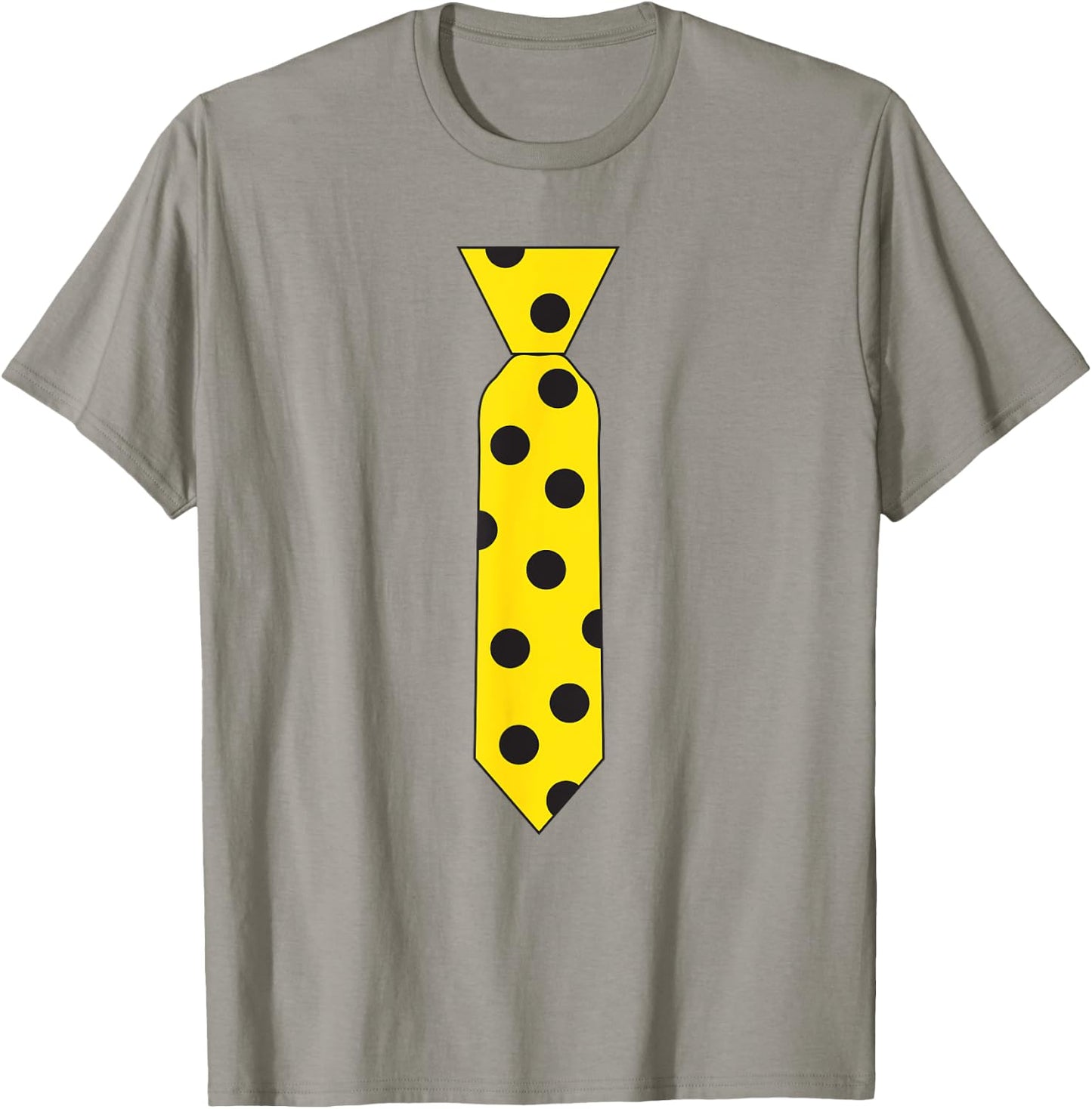 Yellow Black Polka Dot Tie Novelty Costume Necktie T Shirt T-Shirt - T-Shirt | Sand