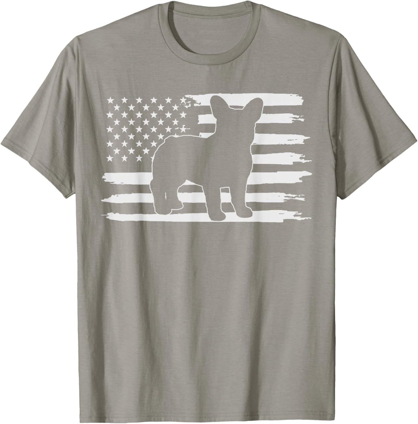 Frenchie Shirt French Bulldog 4th of July Kids Men T-Shirt - T-Shirt | Sand