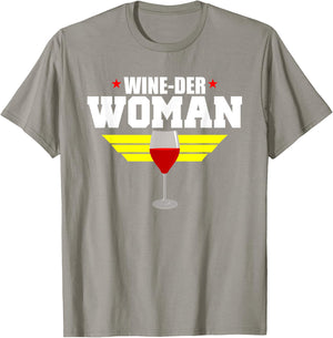 Funny Wine Saying Shirt - Wine-Der Woman Humor T-Shirt - T-Shirt | Sand