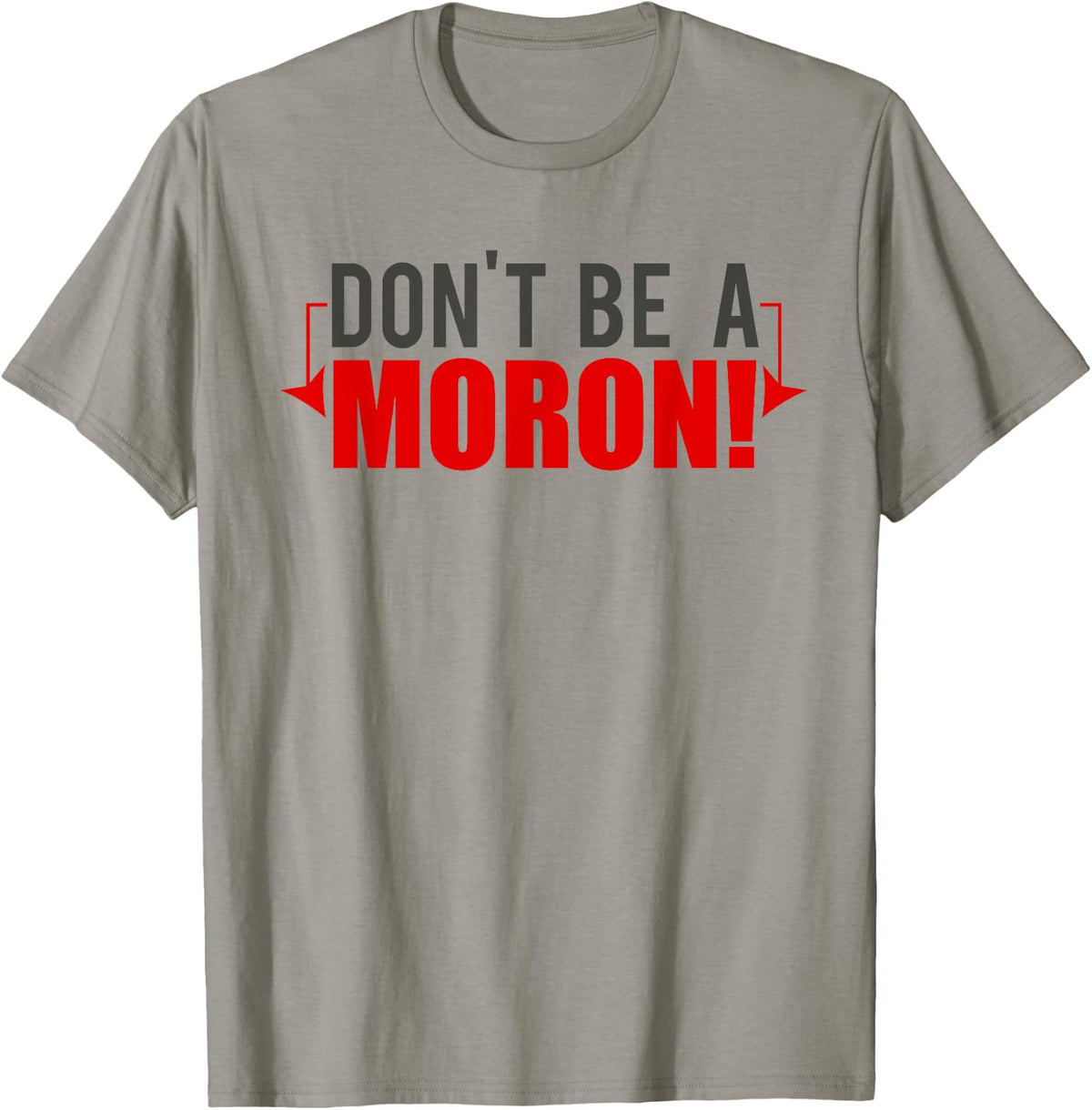 Designs by Dan Men's Funny Grey Modern Letter Print , Small, Short Sleeve, , Classic Fit, Cotton 50% Polyester 50% T-Shirt - T-Shirt | Sand