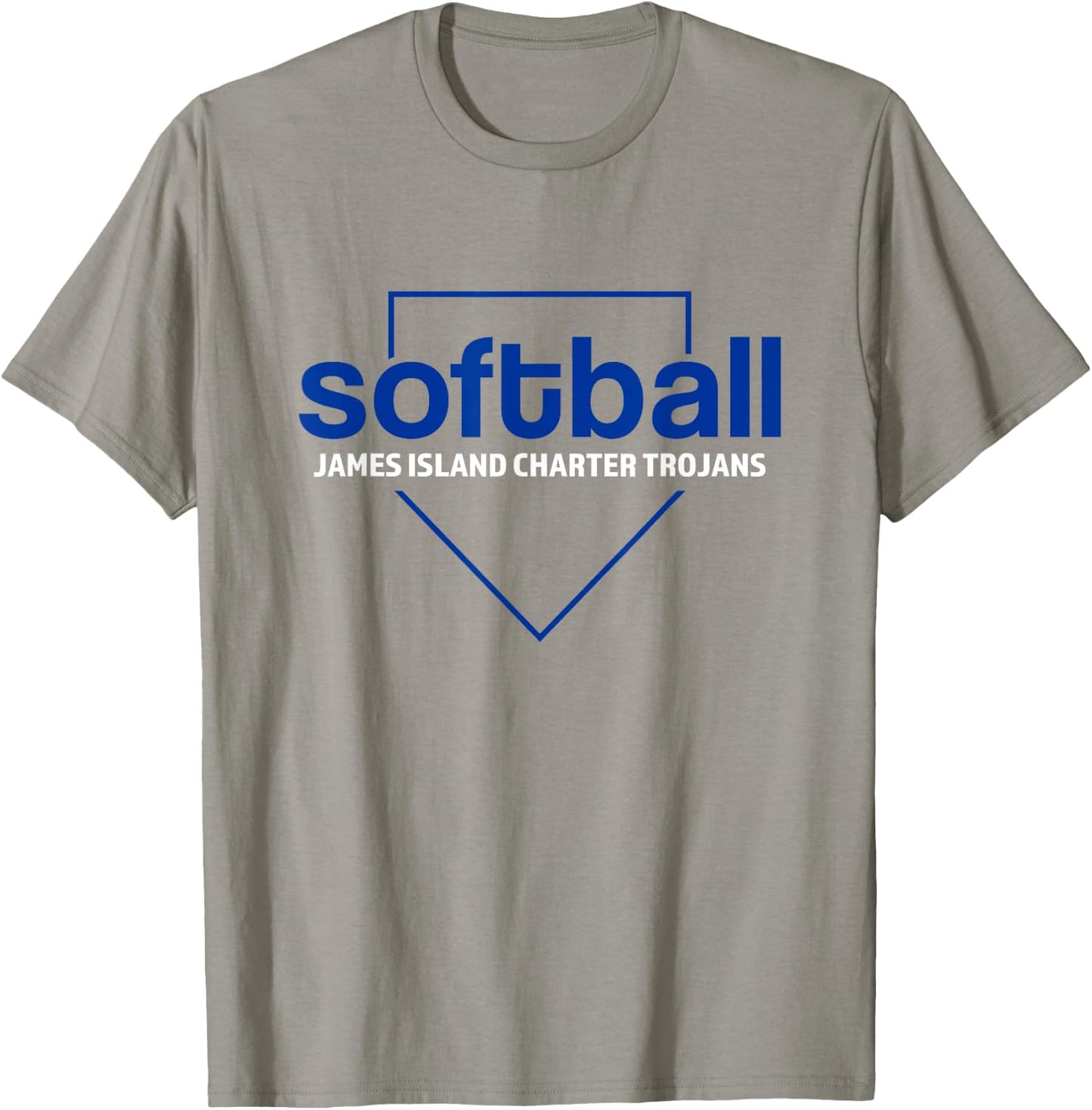 Softball Home Plate T-Shirt - T-Shirt | Sand