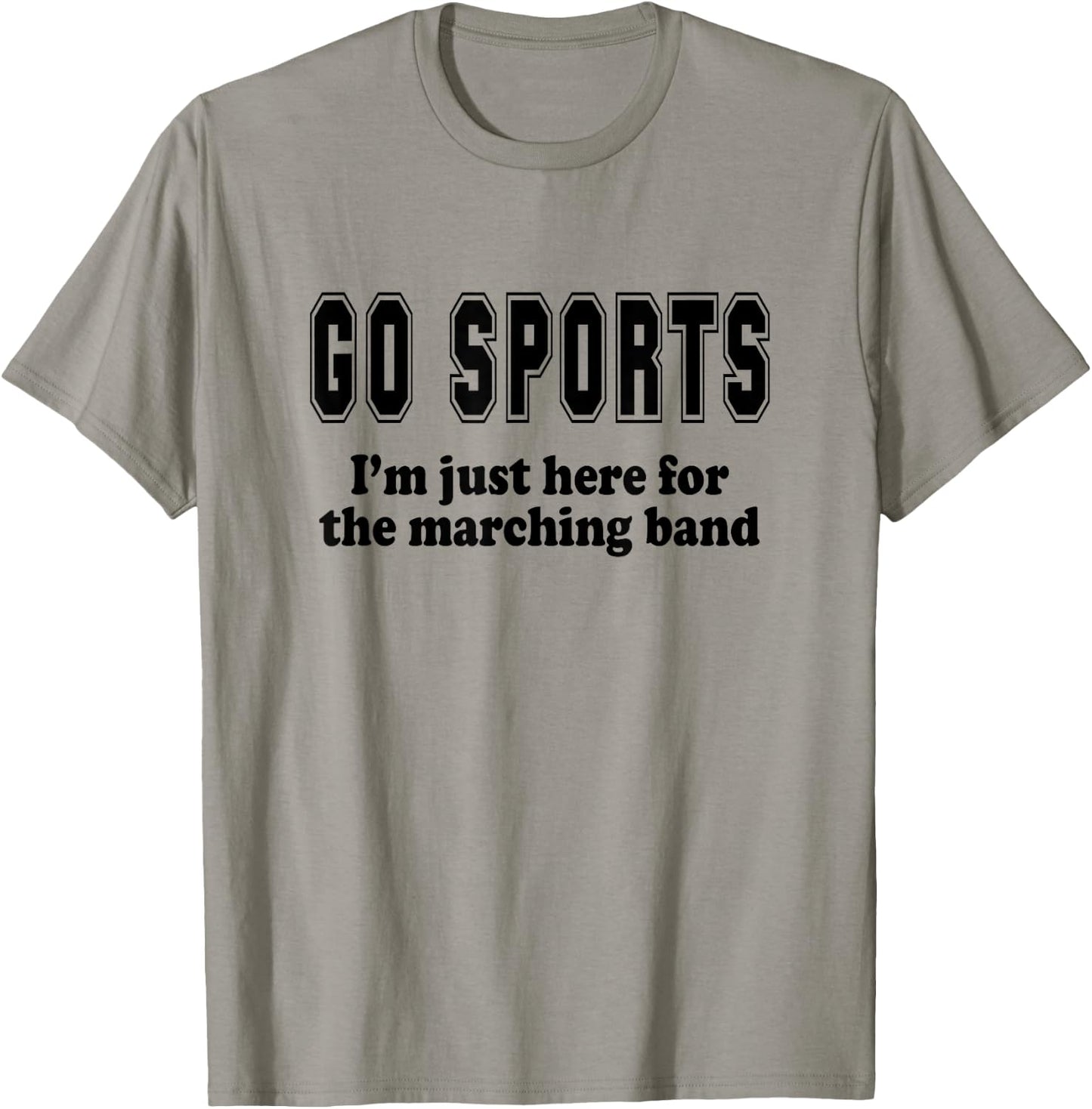 I'm Here for the Marching Band Orange and Black T-Shirt - T-Shirt | Sand