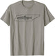 Tennessee Trout Fishing Map T-Shirt - T-Shirt | Sand